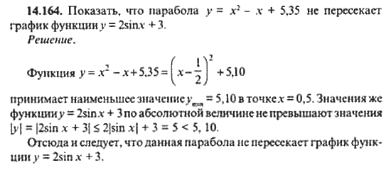 Страница (упражнение) 14_164 рабочей тетради. Ответ на вопрос упражнения 14_164 ГДЗ сборник задач по математике для поступающих в ВУЗы 11 класс Сканави