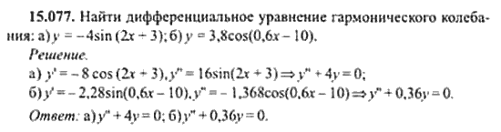 Страница (упражнение) 15_077 рабочей тетради. Ответ на вопрос упражнения 15_077 ГДЗ сборник задач по математике для поступающих в ВУЗы 11 класс Сканави