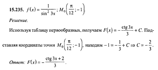 Страница (упражнение) 15_235 рабочей тетради. Ответ на вопрос упражнения 15_235 ГДЗ сборник задач по математике для поступающих в ВУЗы 11 класс Сканави