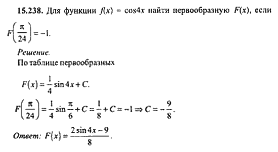 Страница (упражнение) 15_238 рабочей тетради. Ответ на вопрос упражнения 15_238 ГДЗ сборник задач по математике для поступающих в ВУЗы 11 класс Сканави