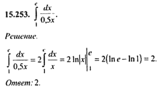 Страница (упражнение) 15_253 рабочей тетради. Ответ на вопрос упражнения 15_253 ГДЗ сборник задач по математике для поступающих в ВУЗы 11 класс Сканави