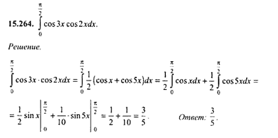 Страница (упражнение) 15_264 рабочей тетради. Ответ на вопрос упражнения 15_264 ГДЗ сборник задач по математике для поступающих в ВУЗы 11 класс Сканави