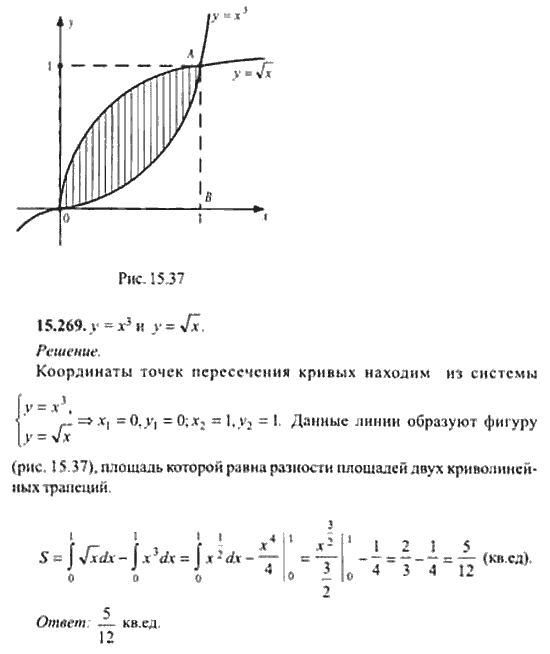Страница (упражнение) 15_269 рабочей тетради. Ответ на вопрос упражнения 15_269 ГДЗ сборник задач по математике для поступающих в ВУЗы 11 класс Сканави