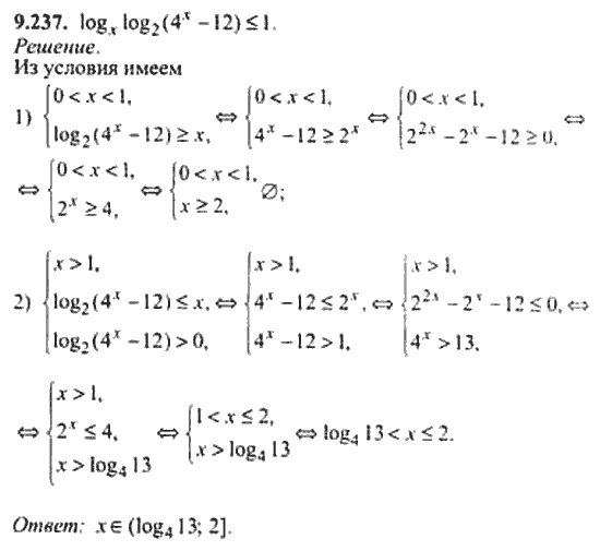 Страница (упражнение) 9_237 рабочей тетради. Ответ на вопрос упражнения 9_237 ГДЗ сборник задач по математике для поступающих в ВУЗы 11 класс Сканави