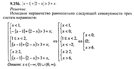 Страница (упражнение) 9_256 рабочей тетради. Ответ на вопрос упражнения 9_256 ГДЗ сборник задач по математике для поступающих в ВУЗы 11 класс Сканави