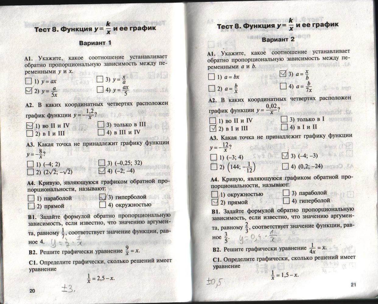 Страница (упражнение) 20-21 учебника. Страница 20-21 ГДЗ решебник по алгебре 8 класс Черноруцкий