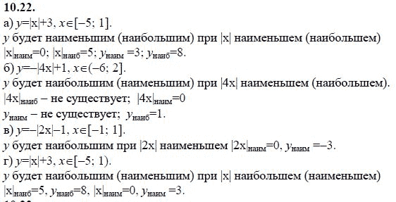 Страница (упражнение) 10.22 учебника. Ответ на вопрос упражнения 10.22 ГДЗ решебник - синий учебник по алгебре 9 класс Мордкович, Мишустина, Тульчинская