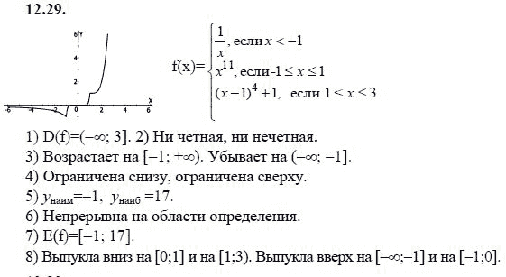 Страница (упражнение) 12.29 учебника. Ответ на вопрос упражнения 12.29 ГДЗ решебник - синий учебник по алгебре 9 класс Мордкович, Мишустина, Тульчинская