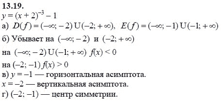 Страница (упражнение) 13.19 учебника. Ответ на вопрос упражнения 13.19 ГДЗ решебник - синий учебник по алгебре 9 класс Мордкович, Мишустина, Тульчинская