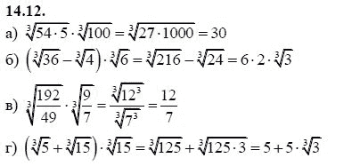 Страница (упражнение) 14.12 учебника. Ответ на вопрос упражнения 14.12 ГДЗ решебник - синий учебник по алгебре 9 класс Мордкович, Мишустина, Тульчинская