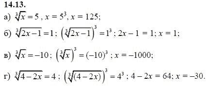 Страница (упражнение) 14.13 учебника. Ответ на вопрос упражнения 14.13 ГДЗ решебник - синий учебник по алгебре 9 класс Мордкович, Мишустина, Тульчинская