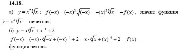 Страница (упражнение) 14.18 учебника. Ответ на вопрос упражнения 14.18 ГДЗ решебник - синий учебник по алгебре 9 класс Мордкович, Мишустина, Тульчинская