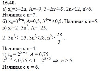 Страница (упражнение) 15.40 учебника. Ответ на вопрос упражнения 15.40 ГДЗ решебник - синий учебник по алгебре 9 класс Мордкович, Мишустина, Тульчинская