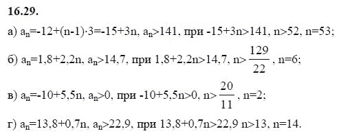 Страница (упражнение) 16.29 учебника. Ответ на вопрос упражнения 16.29 ГДЗ решебник - синий учебник по алгебре 9 класс Мордкович, Мишустина, Тульчинская
