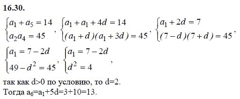 Страница (упражнение) 16.30 учебника. Ответ на вопрос упражнения 16.30 ГДЗ решебник - синий учебник по алгебре 9 класс Мордкович, Мишустина, Тульчинская