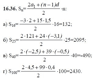 Страница (упражнение) 16.36 учебника. Ответ на вопрос упражнения 16.36 ГДЗ решебник - синий учебник по алгебре 9 класс Мордкович, Мишустина, Тульчинская
