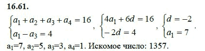 Страница (упражнение) 16.61 учебника. Ответ на вопрос упражнения 16.61 ГДЗ решебник - синий учебник по алгебре 9 класс Мордкович, Мишустина, Тульчинская