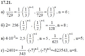 Страница (упражнение) 17.21 учебника. Ответ на вопрос упражнения 17.21 ГДЗ решебник - синий учебник по алгебре 9 класс Мордкович, Мишустина, Тульчинская