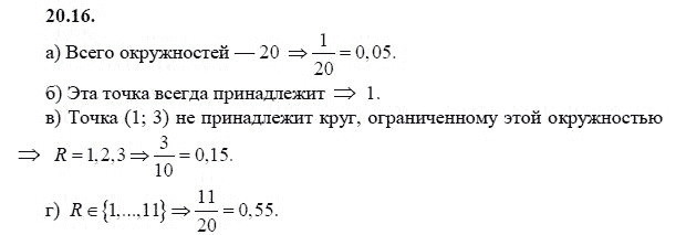 Страница (упражнение) 20.16 учебника. Ответ на вопрос упражнения 20.16 ГДЗ решебник - синий учебник по алгебре 9 класс Мордкович, Мишустина, Тульчинская