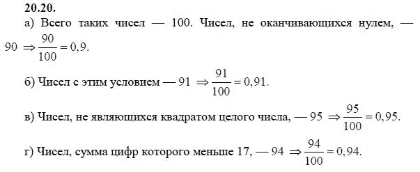 Страница (упражнение) 20.20 учебника. Ответ на вопрос упражнения 20.20 ГДЗ решебник - синий учебник по алгебре 9 класс Мордкович, Мишустина, Тульчинская