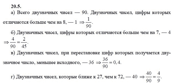 Страница (упражнение) 20.5 учебника. Ответ на вопрос упражнения 20.5 ГДЗ решебник - синий учебник по алгебре 9 класс Мордкович, Мишустина, Тульчинская