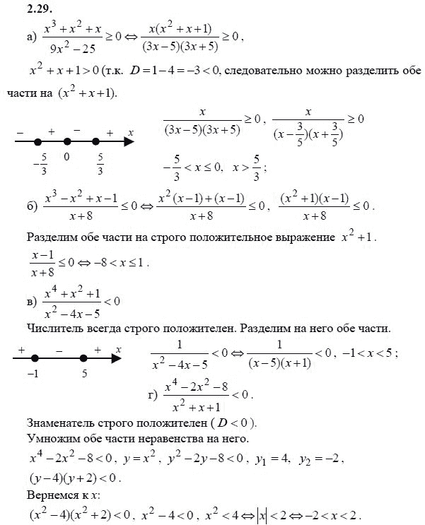 Страница (упражнение) 2.29 учебника. Ответ на вопрос упражнения 2.29 ГДЗ решебник - синий учебник по алгебре 9 класс Мордкович, Мишустина, Тульчинская