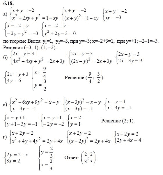 Страница (упражнение) 6.18 учебника. Ответ на вопрос упражнения 6.18 ГДЗ решебник - синий учебник по алгебре 9 класс Мордкович, Мишустина, Тульчинская