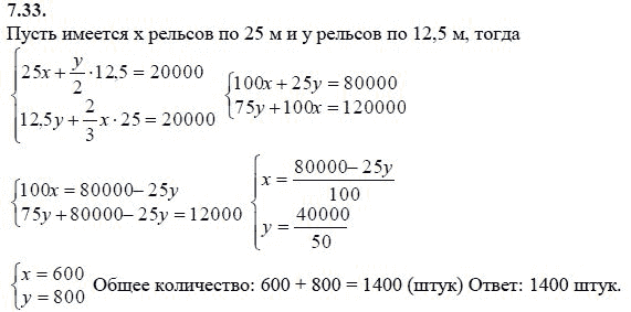 Страница (упражнение) 7.33 учебника. Ответ на вопрос упражнения 7.33 ГДЗ решебник - синий учебник по алгебре 9 класс Мордкович, Мишустина, Тульчинская