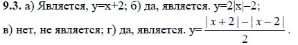 Страница (упражнение) 9.3 учебника. Ответ на вопрос упражнения 9.3 ГДЗ решебник - синий учебник по алгебре 9 класс Мордкович, Мишустина, Тульчинская