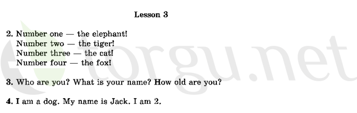Страница (упражнение) 3 учебника. Ответ на вопрос упражнения 3 ГДЗ решебник по английскому языку 