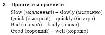 Страница (упражнение) 3 учебника. Ответ на вопрос упражнения 3 ГДЗ решебник и рабочая тетрадь по английскому языку 3 класс Верещагина, Притыкина
