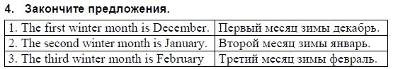 Страница (упражнение) 4 учебника. Ответ на вопрос упражнения 4 ГДЗ решебник и рабочая тетрадь по английскому языку 3 класс Верещагина, Притыкина