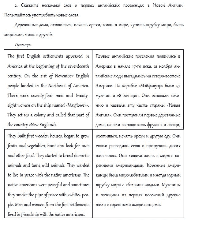 Страница (упражнение) 2 учебника. Ответ на вопрос упражнения 2 ГДЗ решебник и рабочая тетрадь по английскому языку 4 класс Верещагина, Афанасьева