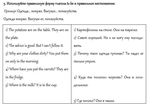 Страница (упражнение) 5 учебника. Ответ на вопрос упражнения 5 ГДЗ решебник и рабочая тетрадь по английскому языку 4 класс Верещагина, Афанасьева