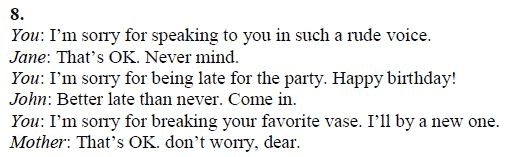 Страница (упражнение) 8 учебника. Ответ на вопрос упражнения 8 ГДЗ решебник по английскому языку 