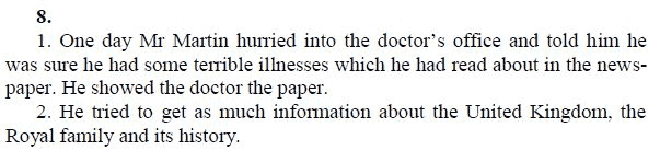 Страница (упражнение) 8 учебника. Ответ на вопрос упражнения 8 ГДЗ решебник по английскому языку 