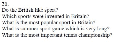 Страница (упражнение) 21 учебника. Ответ на вопрос упражнения 21 ГДЗ решебник по английскому языку 