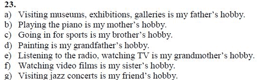 Страница (упражнение) 23 учебника. Ответ на вопрос упражнения 23 ГДЗ решебник по английскому языку 