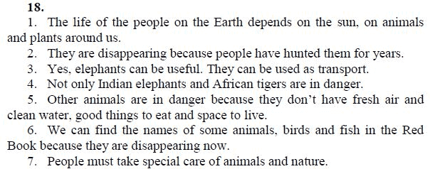 Страница (упражнение) 18 учебника. Ответ на вопрос упражнения 18 ГДЗ решебник по английскому языку 