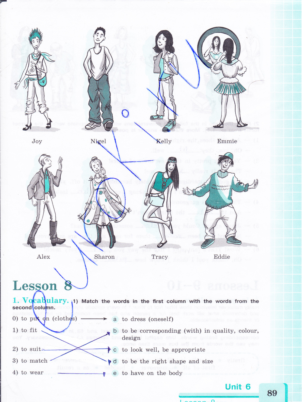 Страница (упражнение) 89 рабочей тетради. Страница 89 ГДЗ рабочая тетрадь по английскому языку 8 класс Кузовлев, Лапа, Перегудова