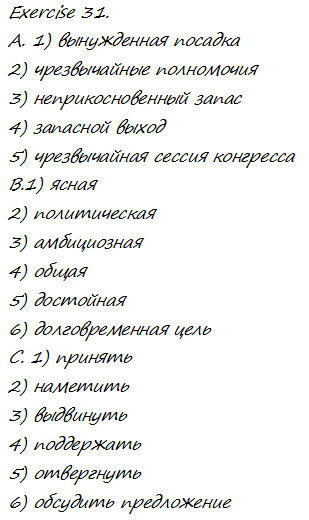 Страница (упражнение) 31 учебника. Ответ на вопрос упражнения 31 ГДЗ решебник по английскому языку 9 класс Афанасьева, Михеева