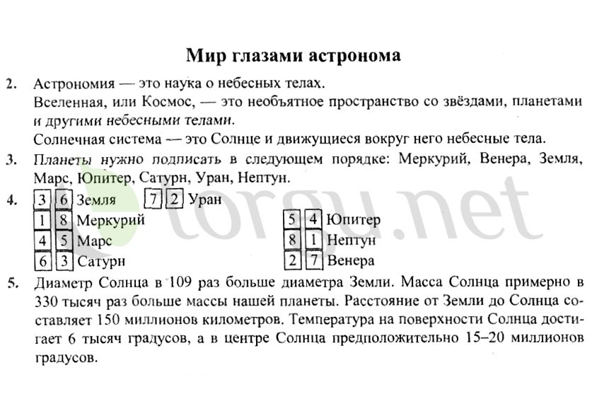 Страница (упражнение) Мир глазами астронома рабочей тетради. Страница Мир глазами астронома ГДЗ рабочая тетрадь по окружающему миру 4 класс Плешаков, Крючкова