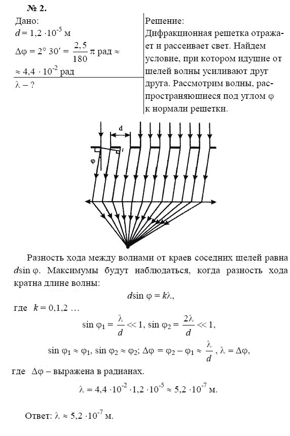 Страница (упражнение) 2 учебника. Ответ на вопрос упражнения 2 ГДЗ решебник по физике 11 класс Мякишев, Буховцев, Чаругин