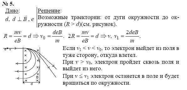 Страница (упражнение) 5 учебника. Ответ на вопрос упражнения 5 ГДЗ решебник по физике 11 класс Касьянов