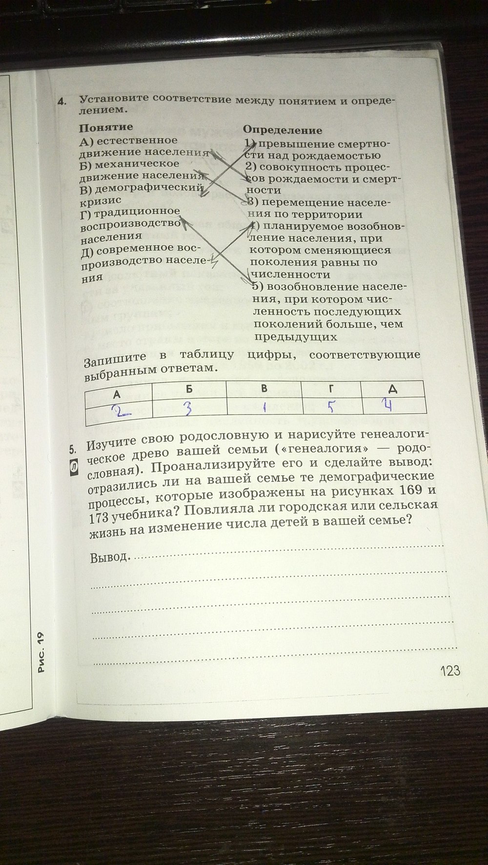 Страница (упражнение) 123 рабочей тетради. Страница 123 ГДЗ рабочая тетрадь по географии 8 класс Ким, Марченко, Низовцева