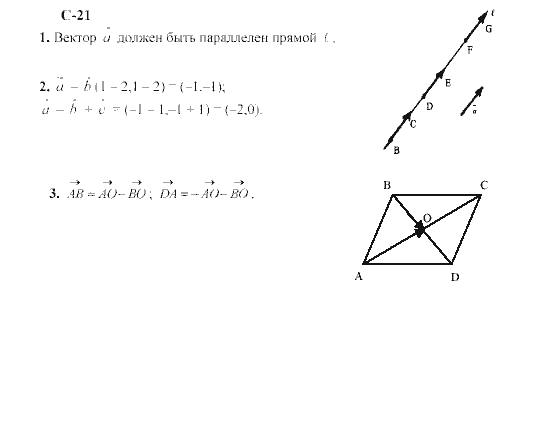 Страница (упражнение) 21 учебника. Ответ на вопрос упражнения 21 ГДЗ решебник по геометрии 8 класс Гусев, Медяник