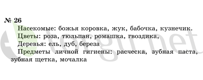 Страница (упражнение) 26 учебника. Ответ на вопрос упражнения 26 ГДЗ решебник по информатике 1 класс Горячев, Горина, Волкова