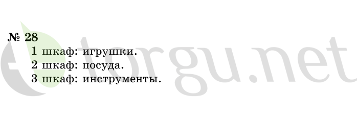 Страница (упражнение) 28 учебника. Ответ на вопрос упражнения 28 ГДЗ решебник по информатике 1 класс Горячев, Горина, Волкова
