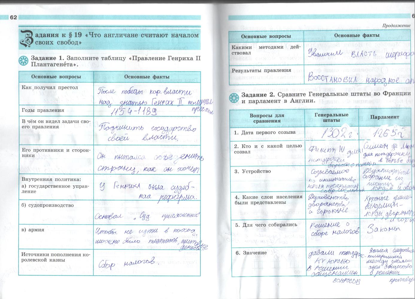 Страница (упражнение) 62-63 рабочей тетради. Страница 62-63 ГДЗ рабочая тетрадь по истории 6 класс Крючкова