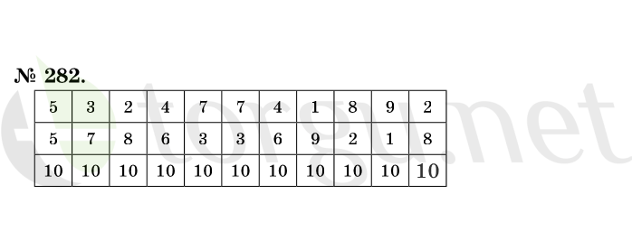 Страница (упражнение) 282 учебника. Ответ на вопрос упражнения 282 ГДЗ решебник по математике 1 класс Истомина